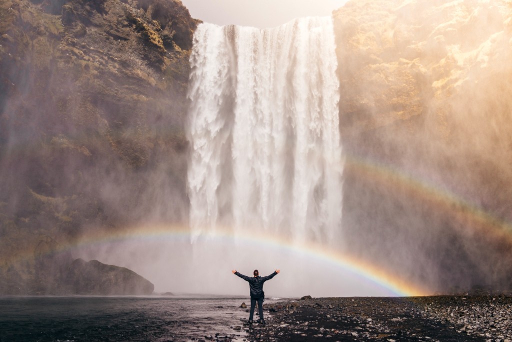 Waterfall rainbow